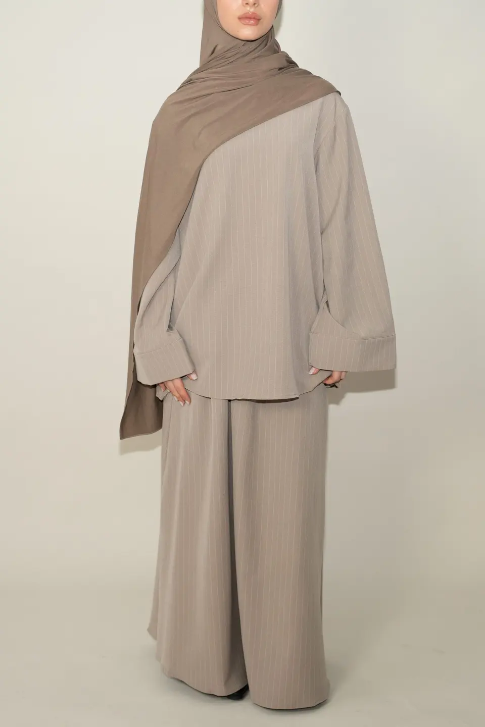 The Stripe Set – Sand Taupe
