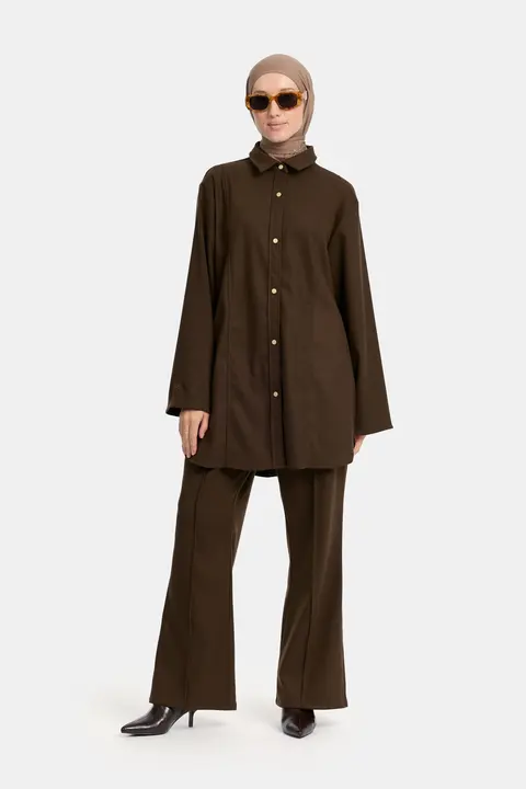 Two Piece Set - Dark Brown