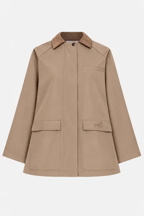 Collar Jacket - Khaki Brown
