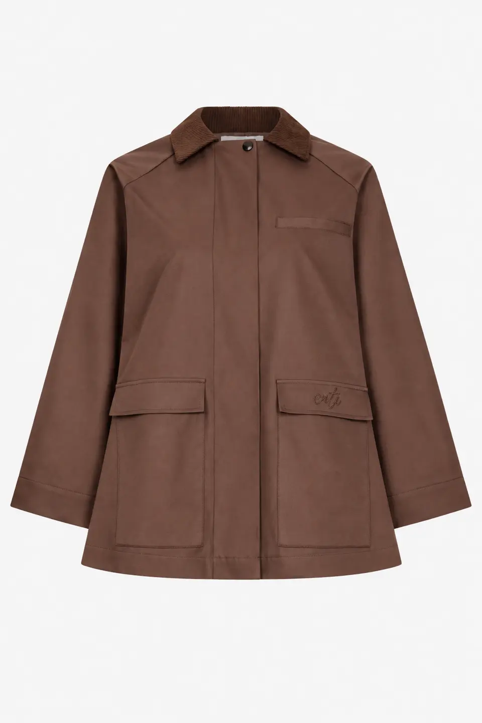 Collar Jacket - Dark Browm