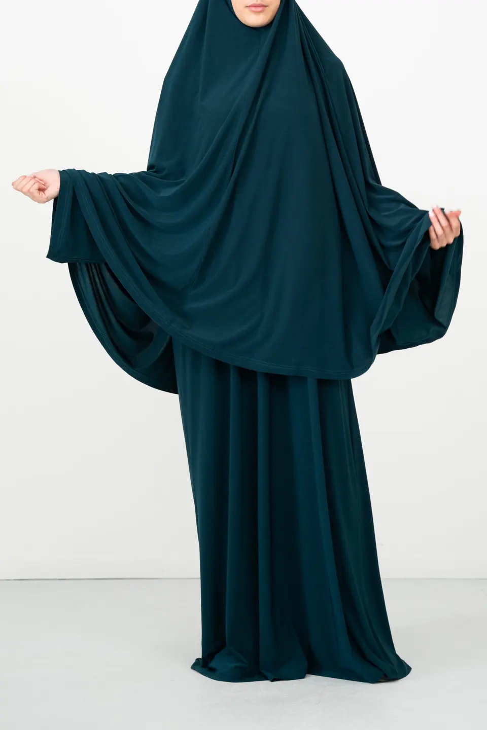 Abaya Premium Jersey Forest Green