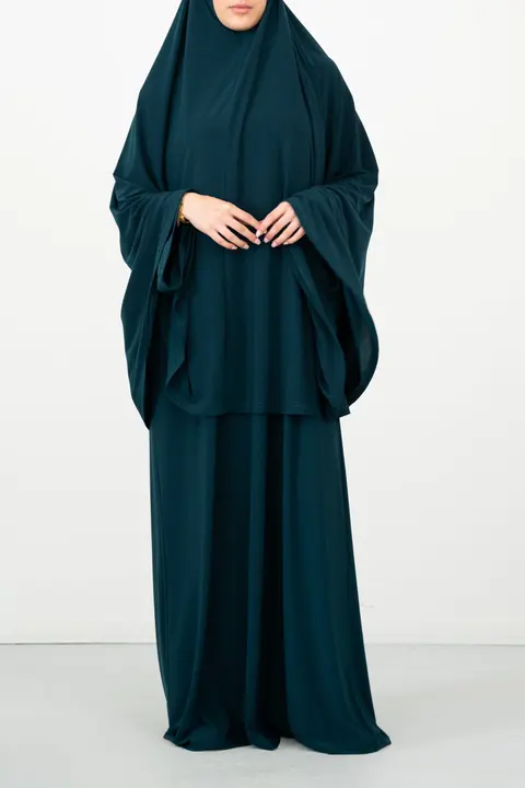 Abaya Premium Jersey Forest Green