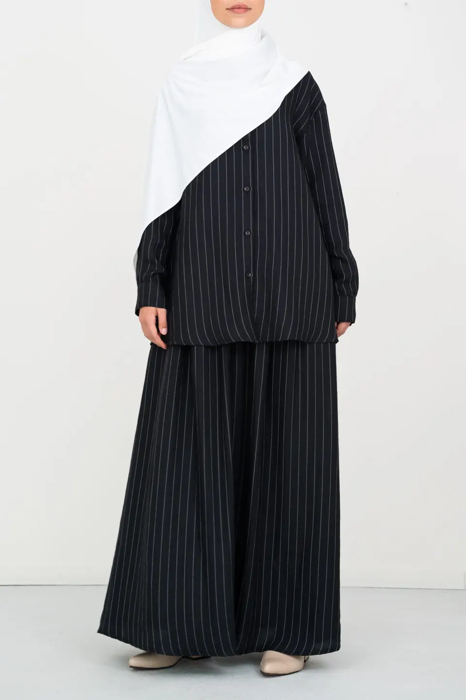 Elara Rok linnen Black