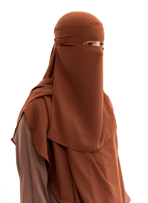 Tie-back Niqaab Bronze Elastiek