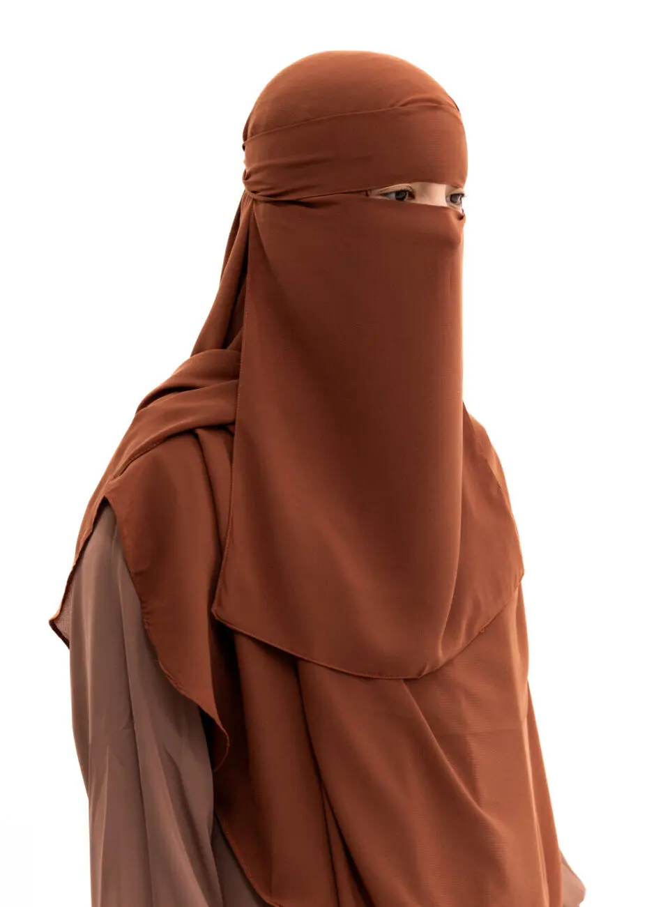 Tie-back Niqaab Bronze Elastiek