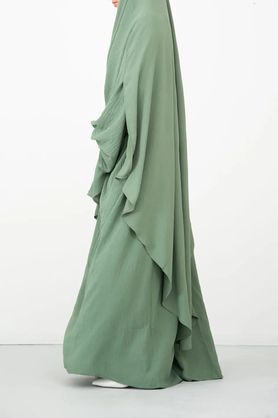 Abaya Balloon Sleeves Iguana