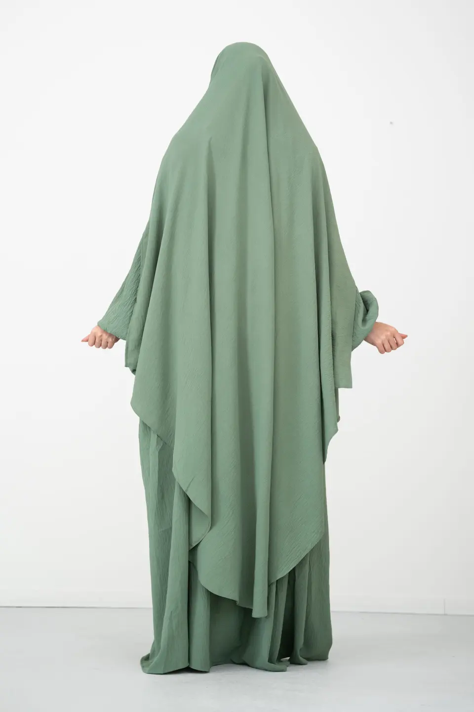 Abaya Balloon Sleeves Iguana