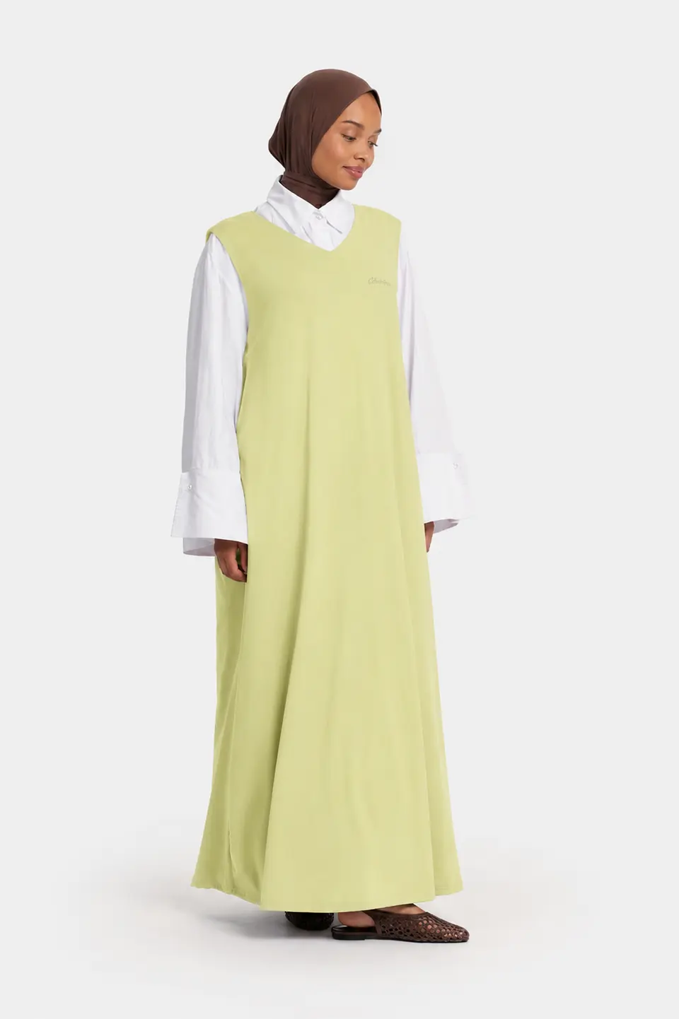JERSEY GILET DRESS