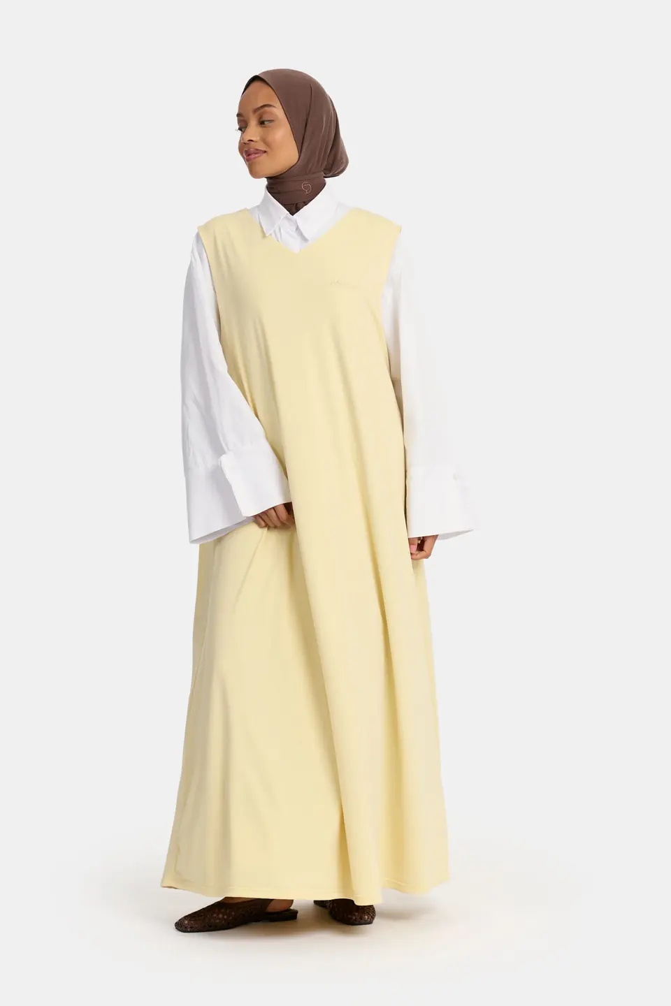 JERSEY GILET DRESS