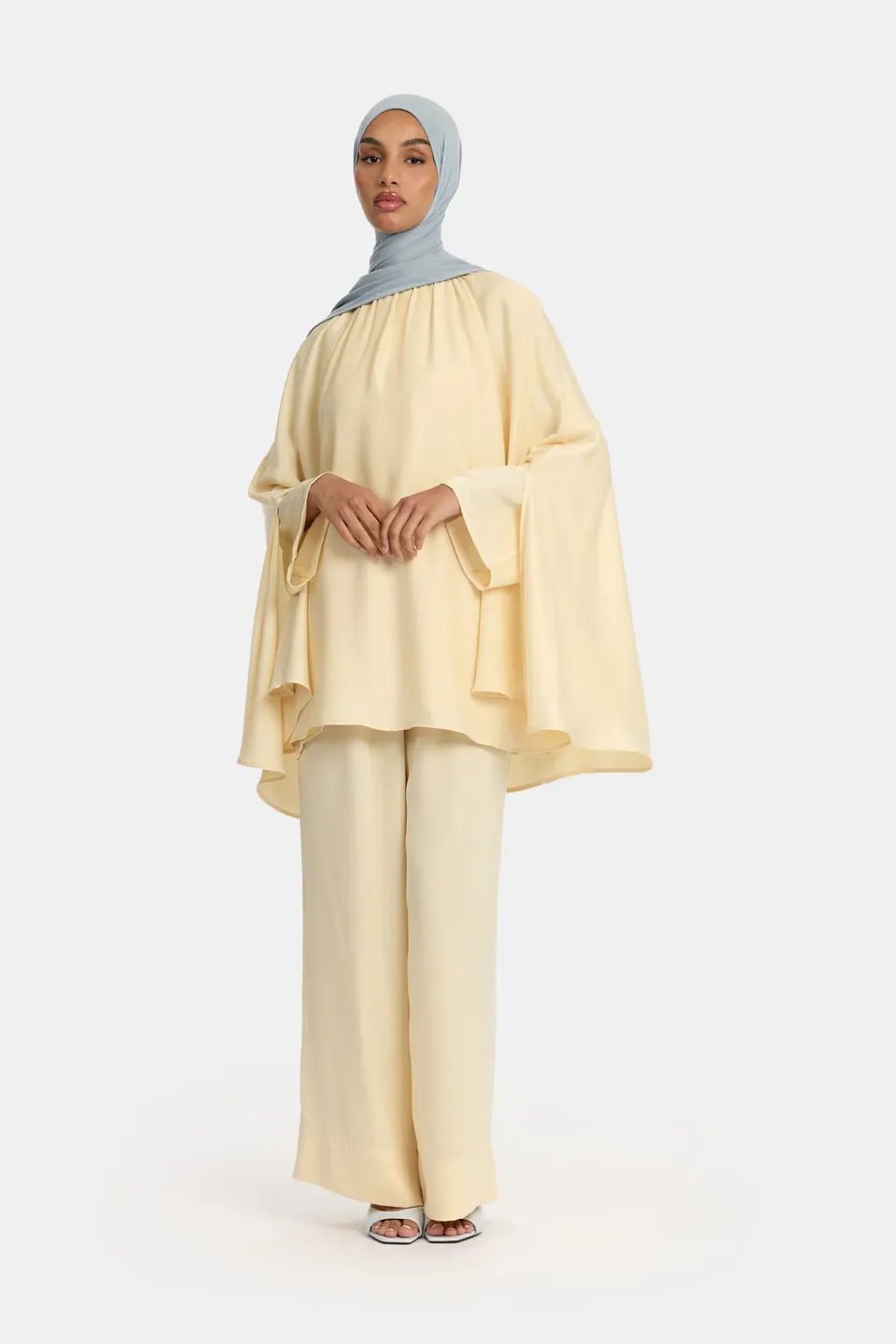 SATIN DRAPE SET