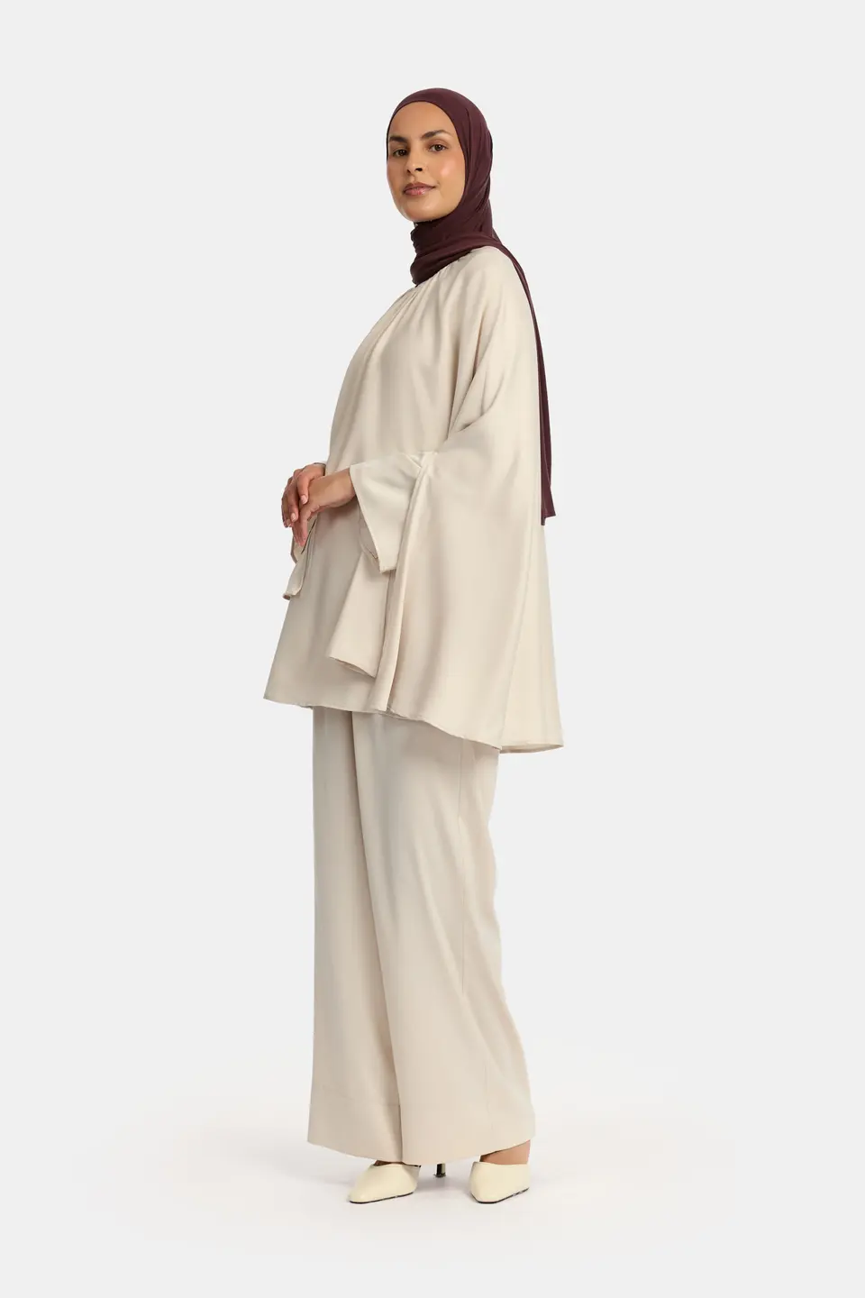 SATIN DRAPE SET