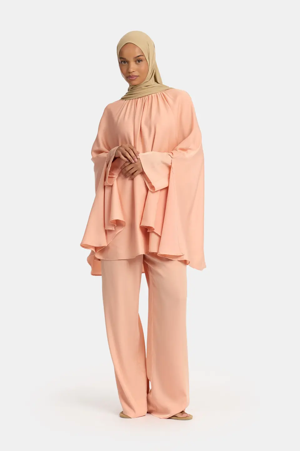 SATIN DRAPE SET