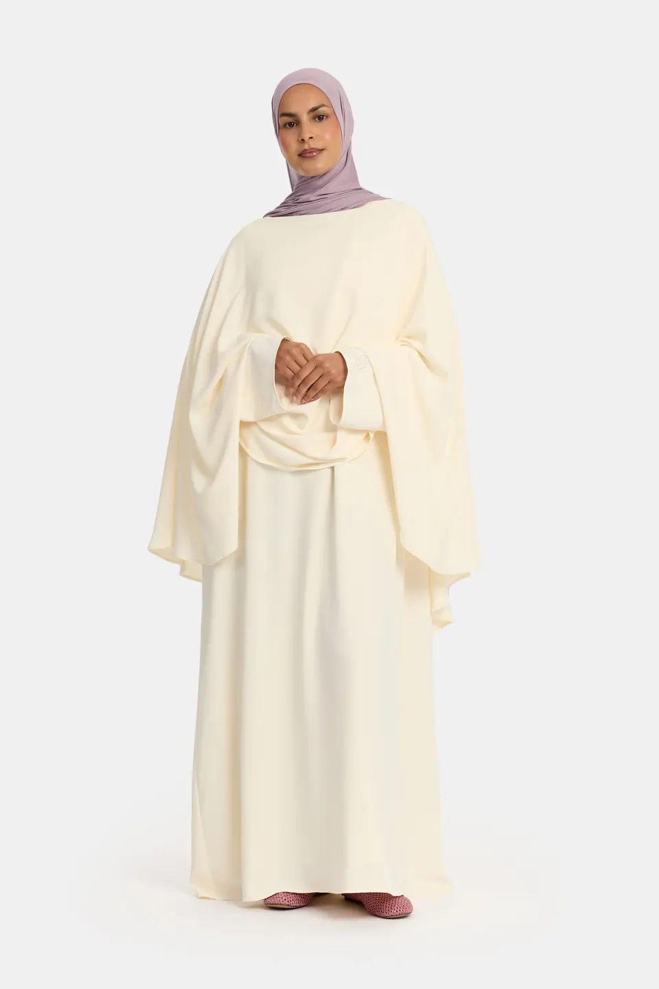 LAYERED CAPE DRESS