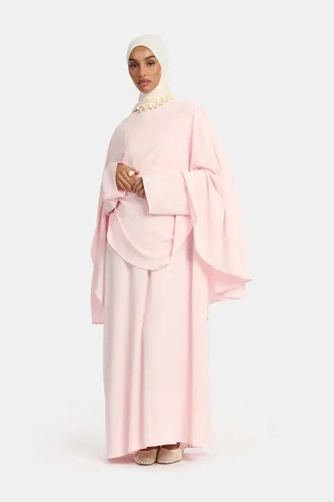 LAYERED CAPE DRESS