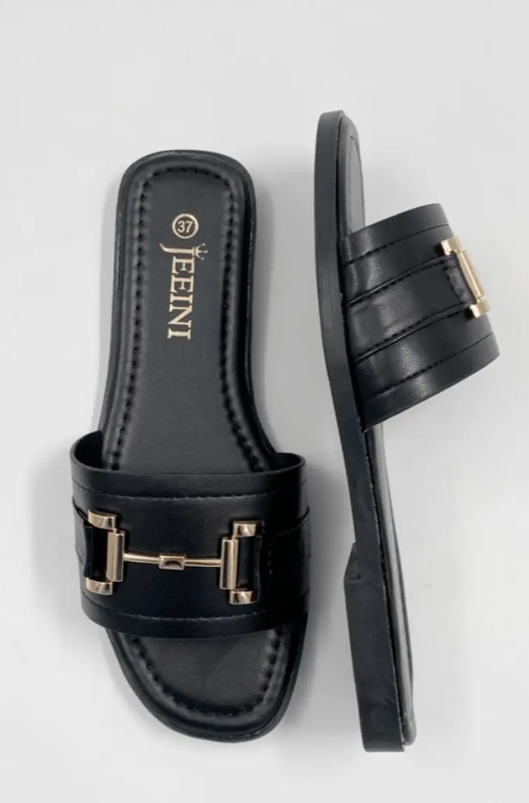Haya slippers Black