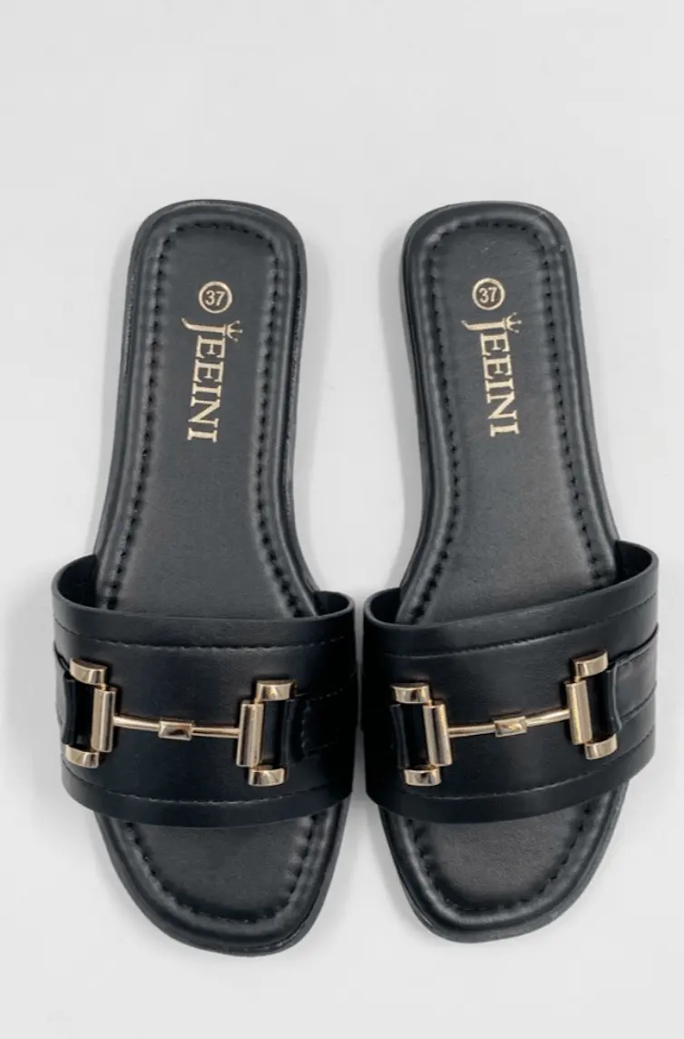 Haya slippers Black