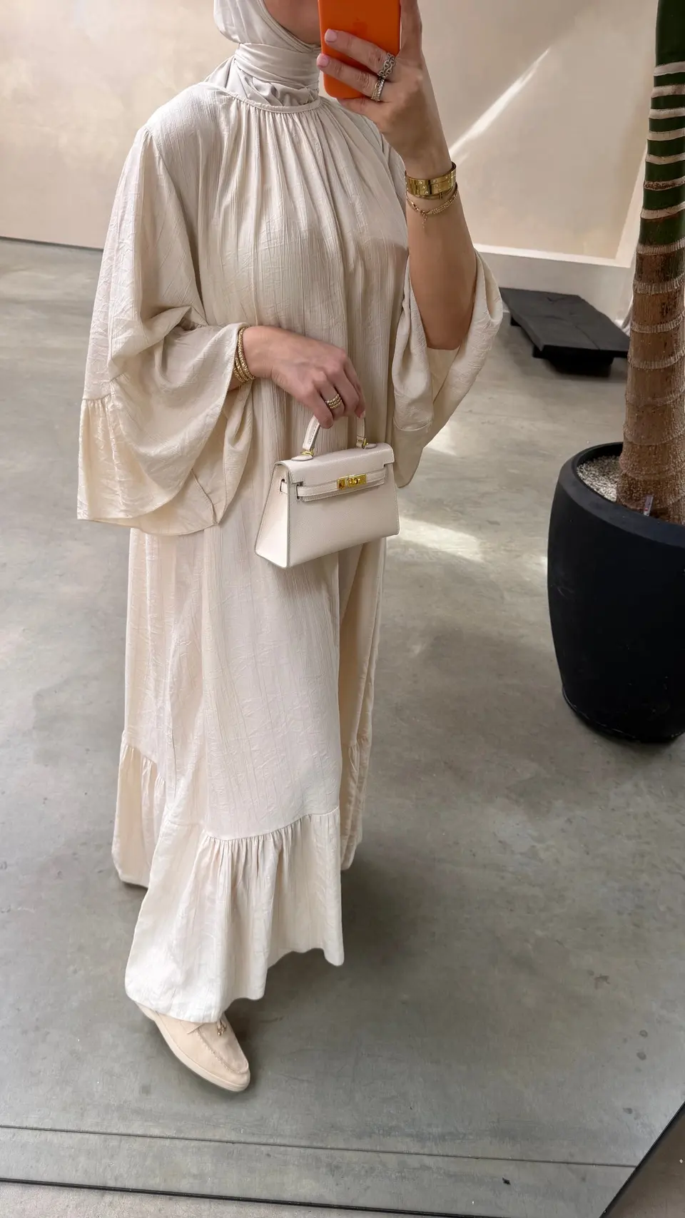 LINDA DRESS LIGHT BEIGE