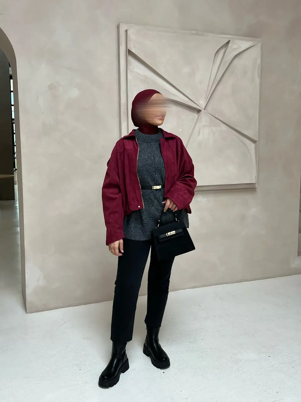 LANA BOMBER JACKET BORDEAUX