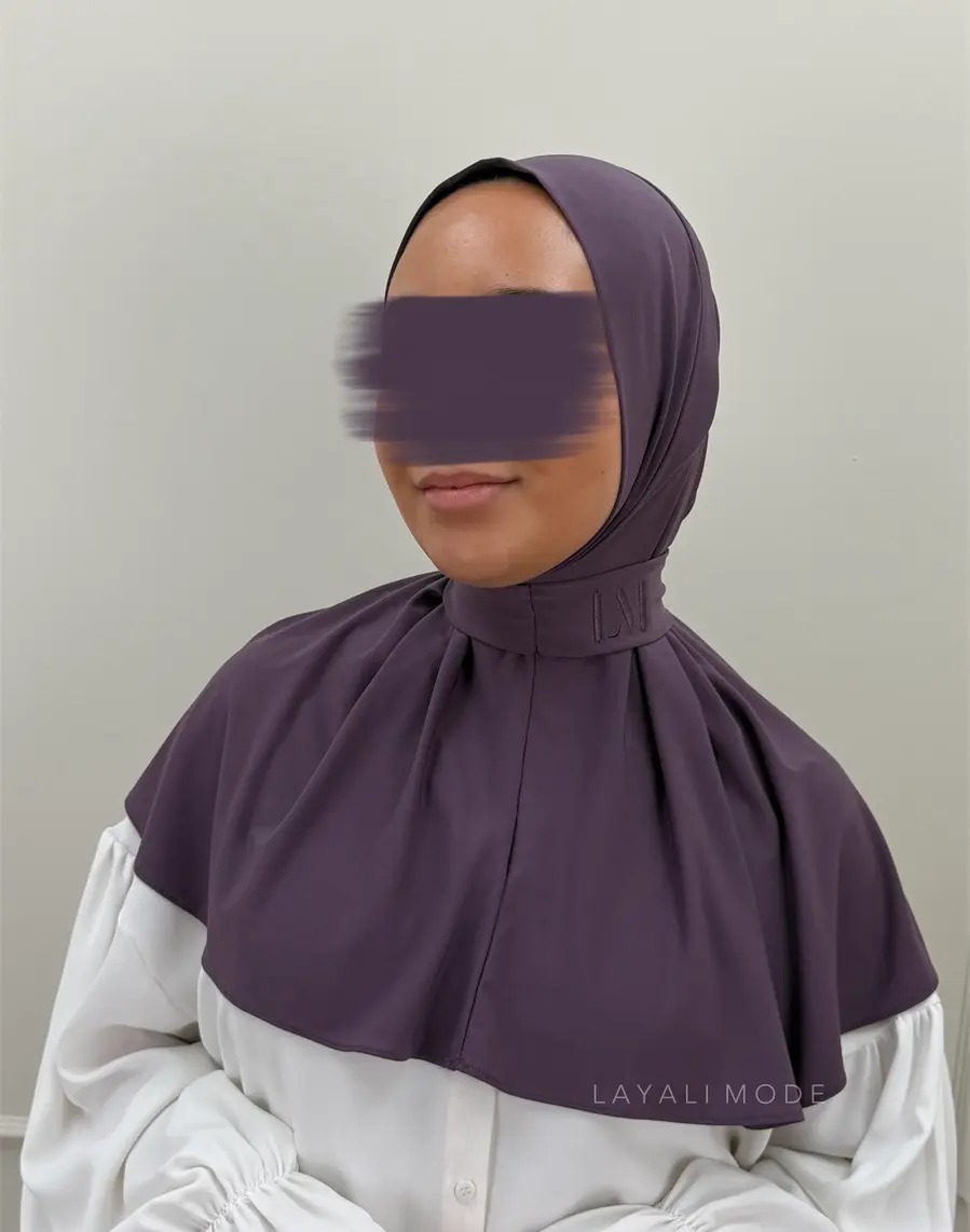 Premium jersey Instant Hijab Layali Purple