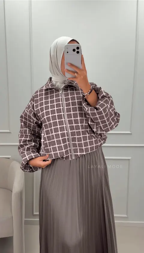 Korte Jas Lara Taupe