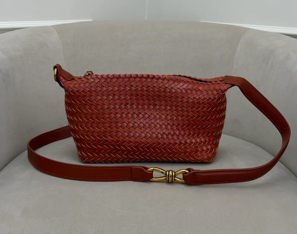 Woven bag Kyra Cognac