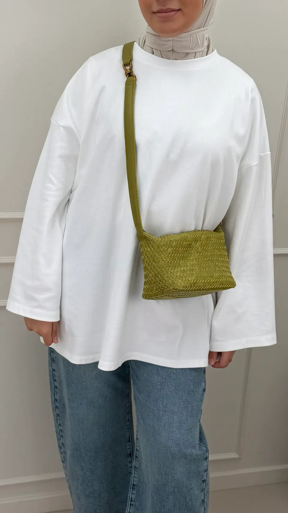Woven bag Kyra Lime