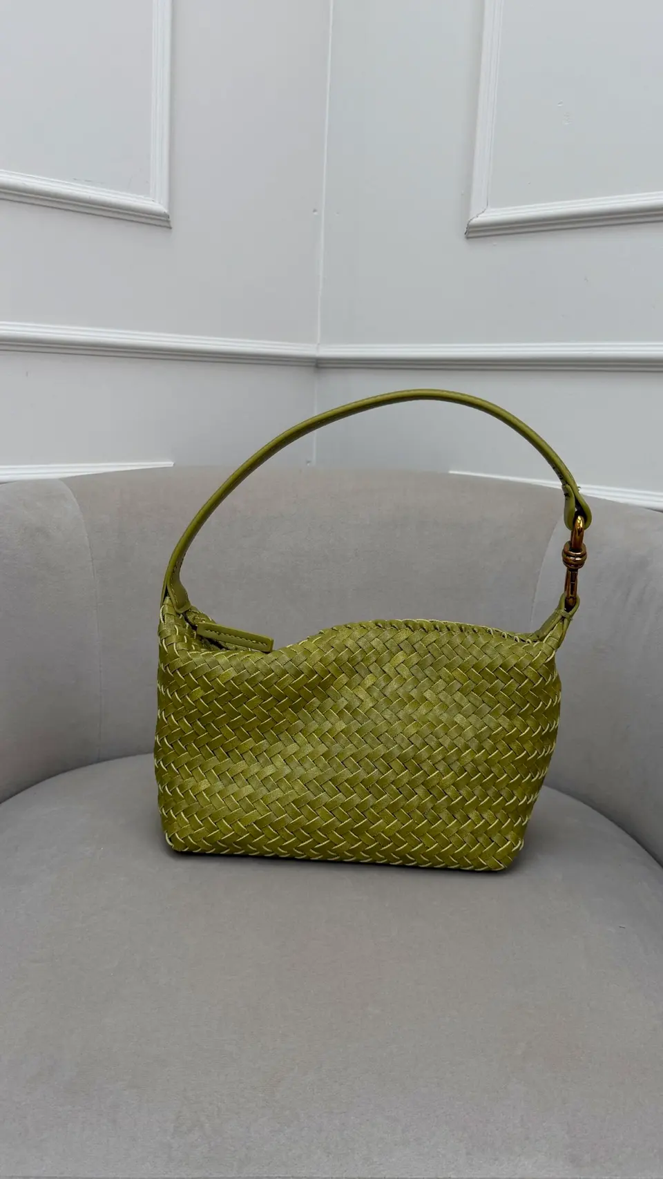 Woven bag Kyra Lime