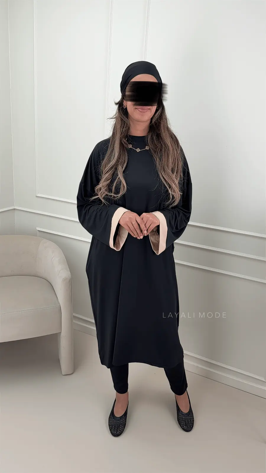 Burkini Lunaire Midi Black
