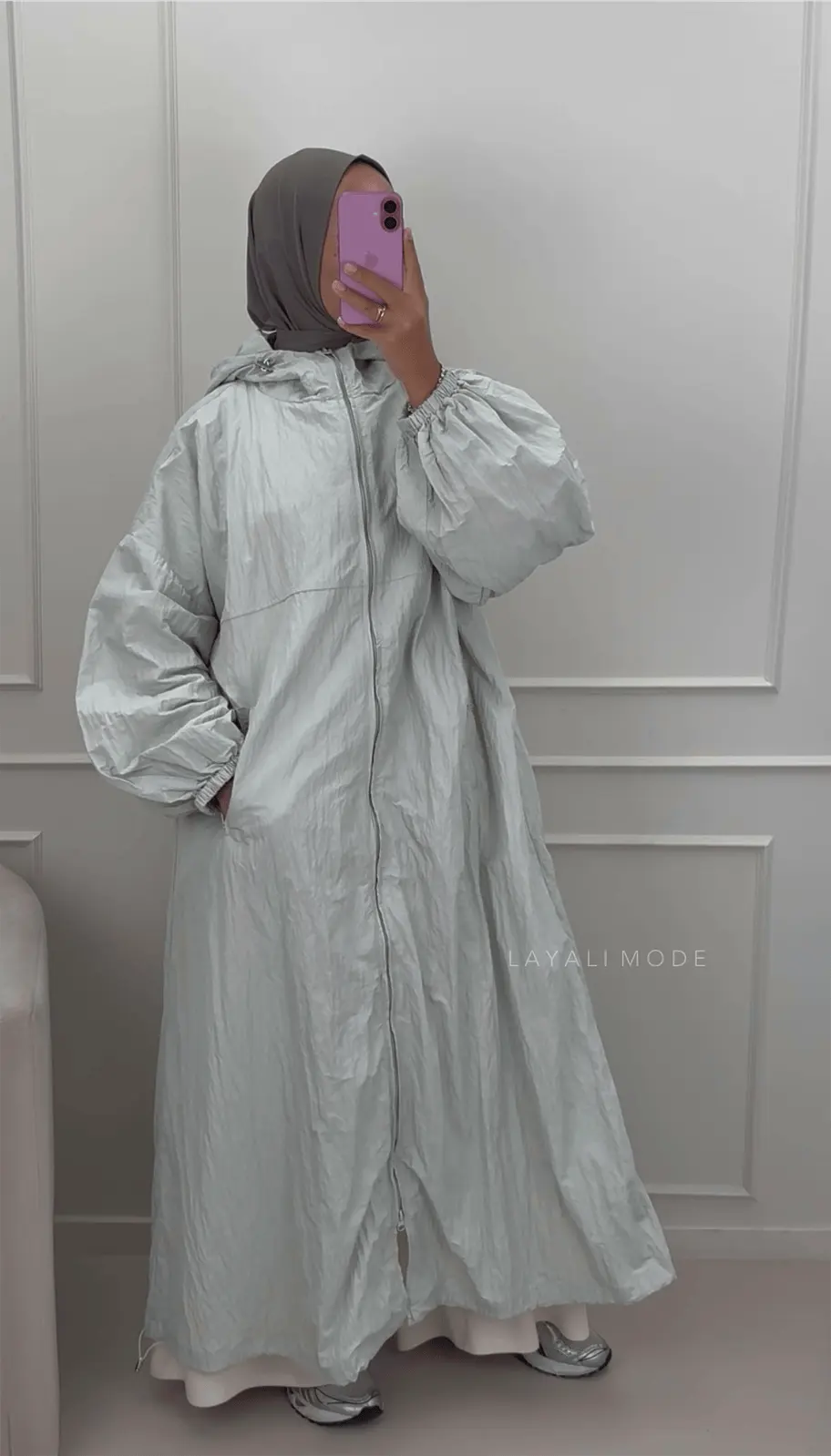 Regenjas Lina Dusty Mint