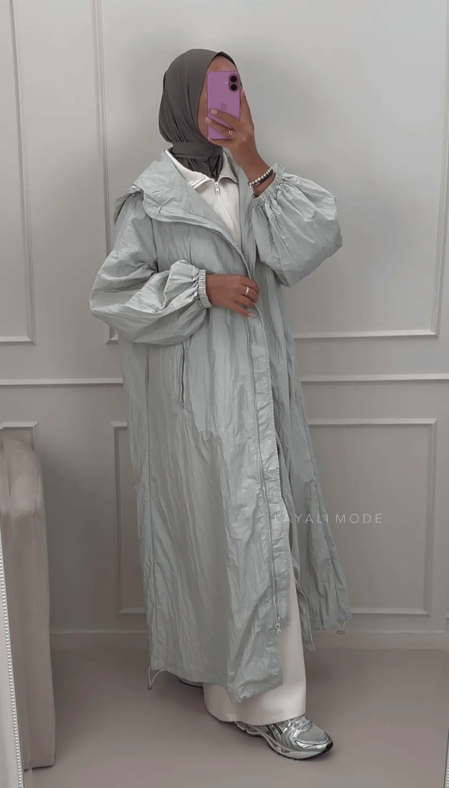 Regenjas Lina Dusty Mint