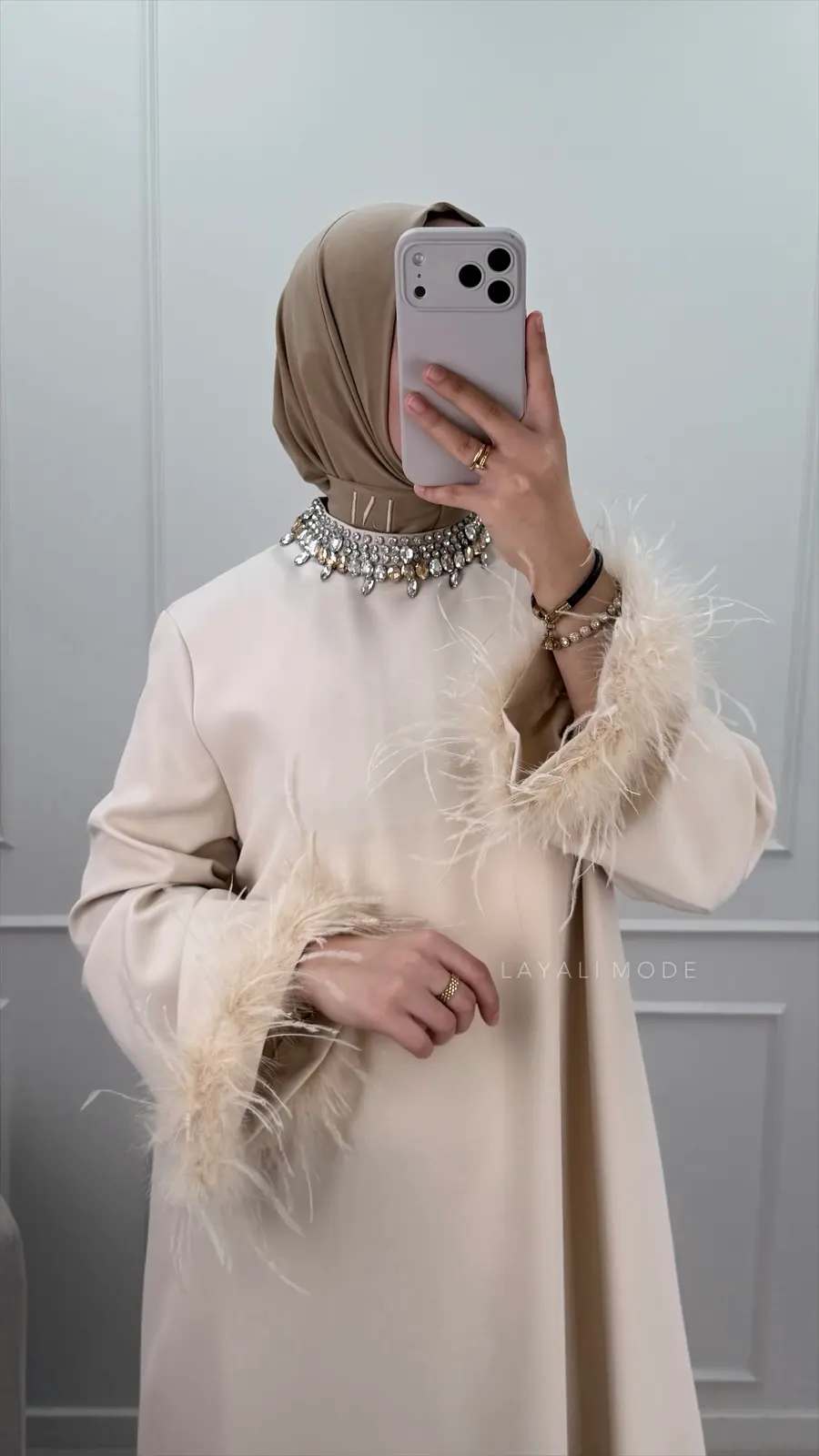 Abaya Kenza Beige