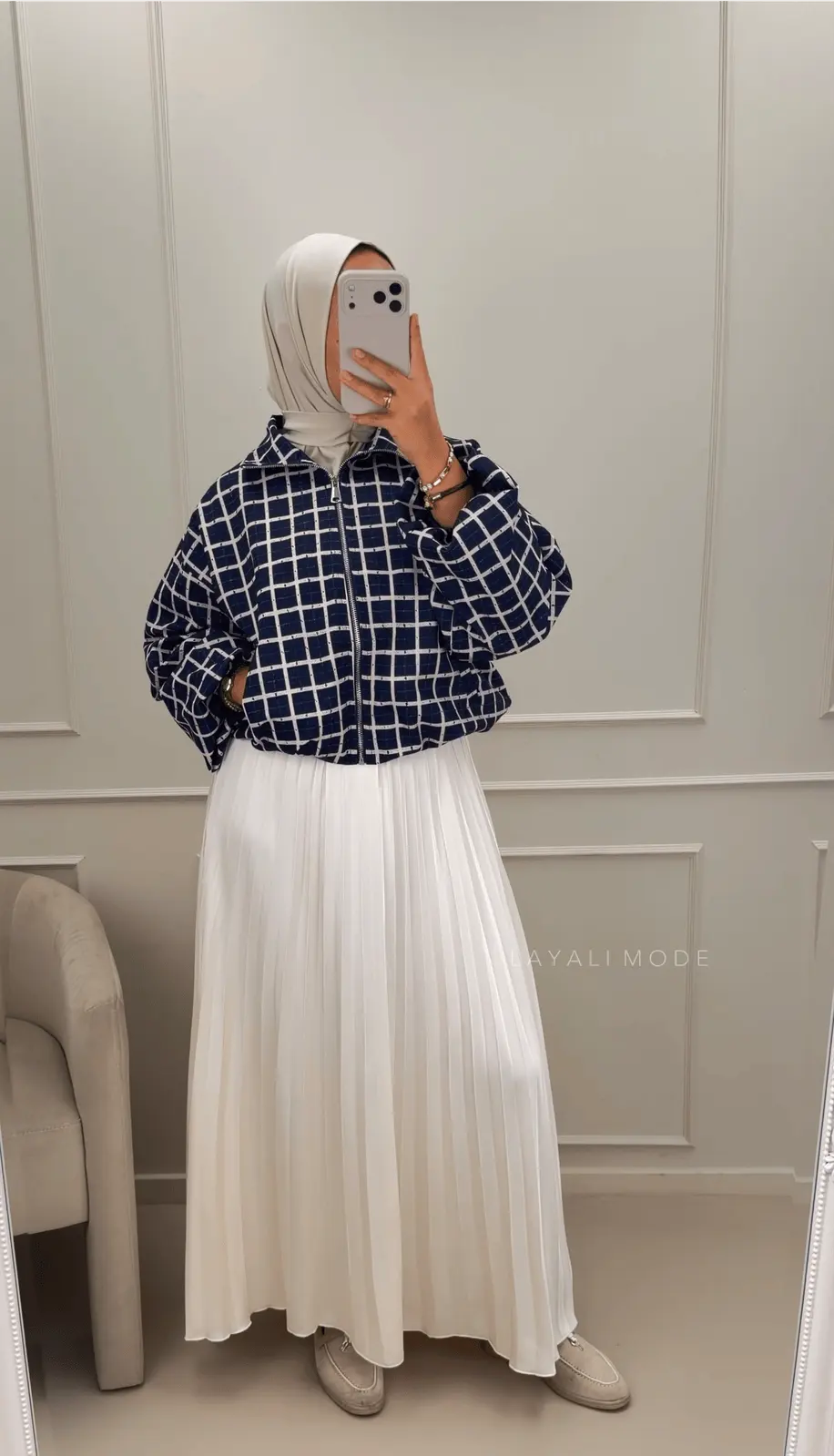 Korte Jas Lara Navy Blue