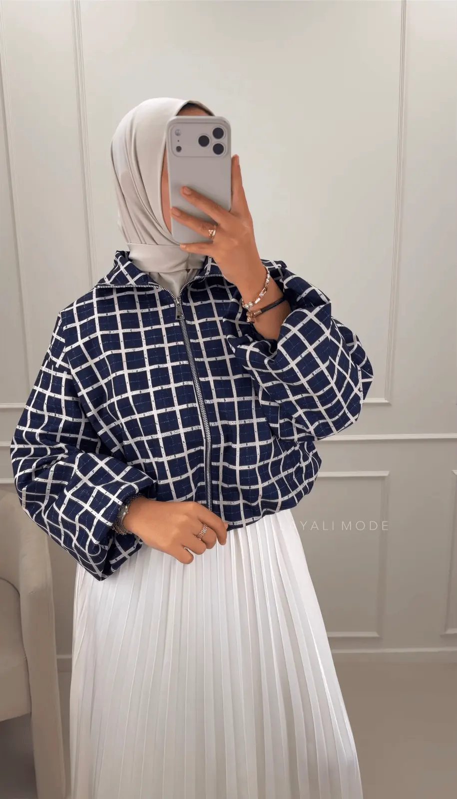 Korte Jas Lara Navy Blue