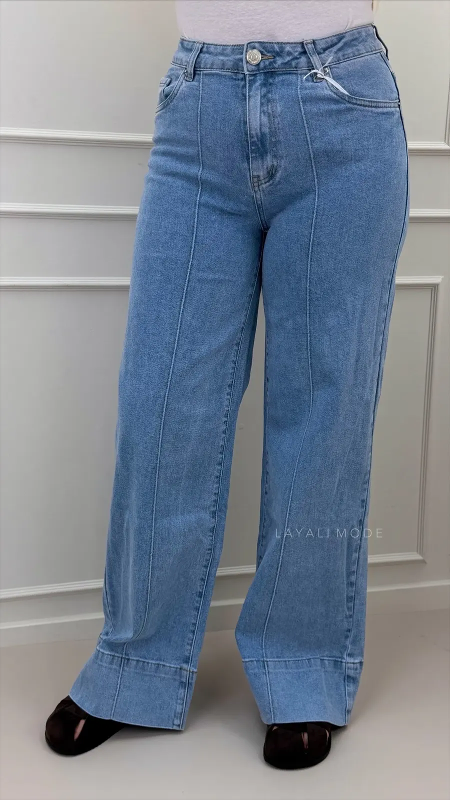 Queen Hearts Jeans Front Seam Hannah Light Blue