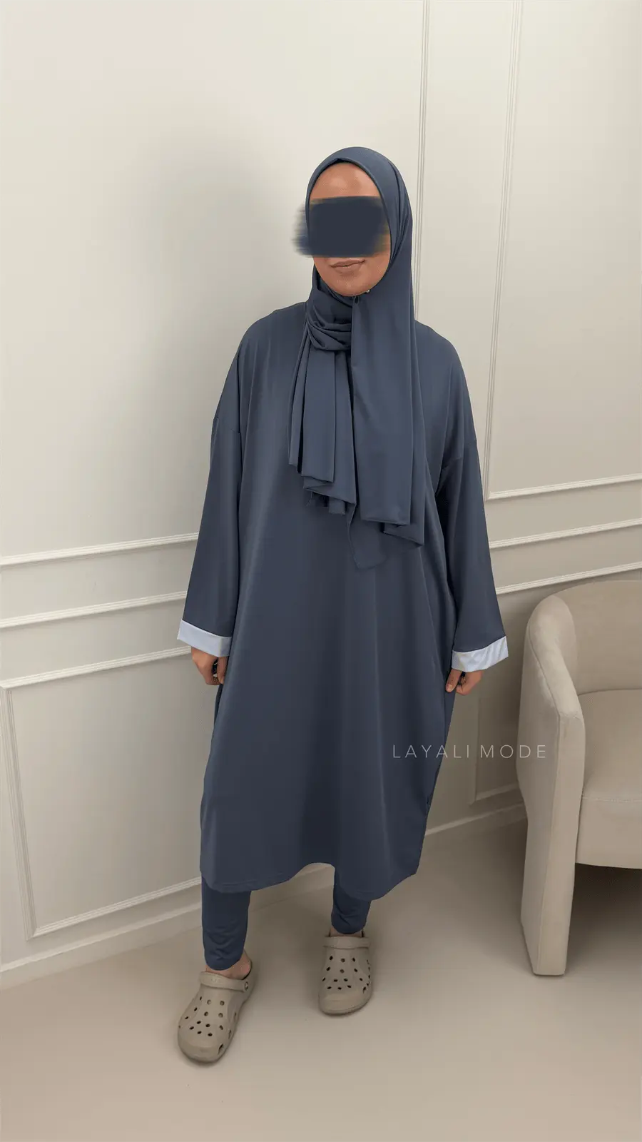 Burkini Lunaire Midi Ocean Blue