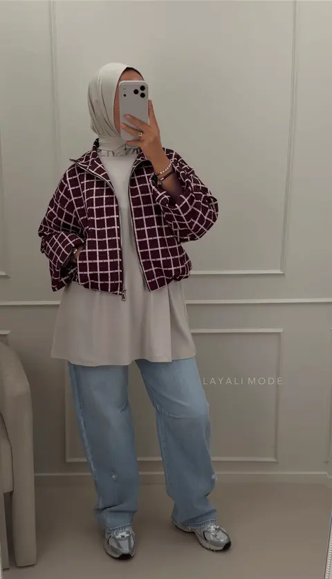 Korte Jas Lara Burgundy