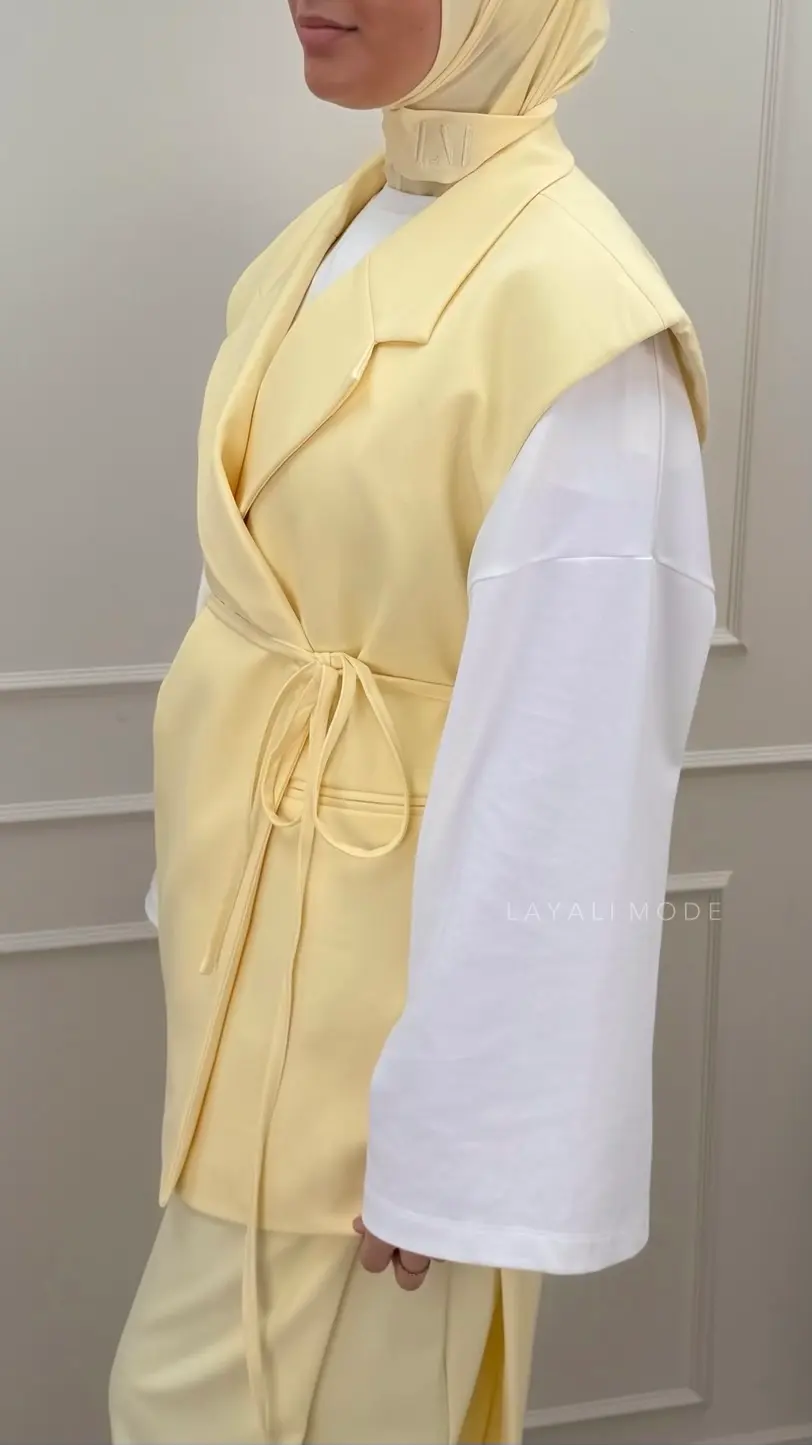 Gilet Spencer Blazer Chanel Butter Yellow