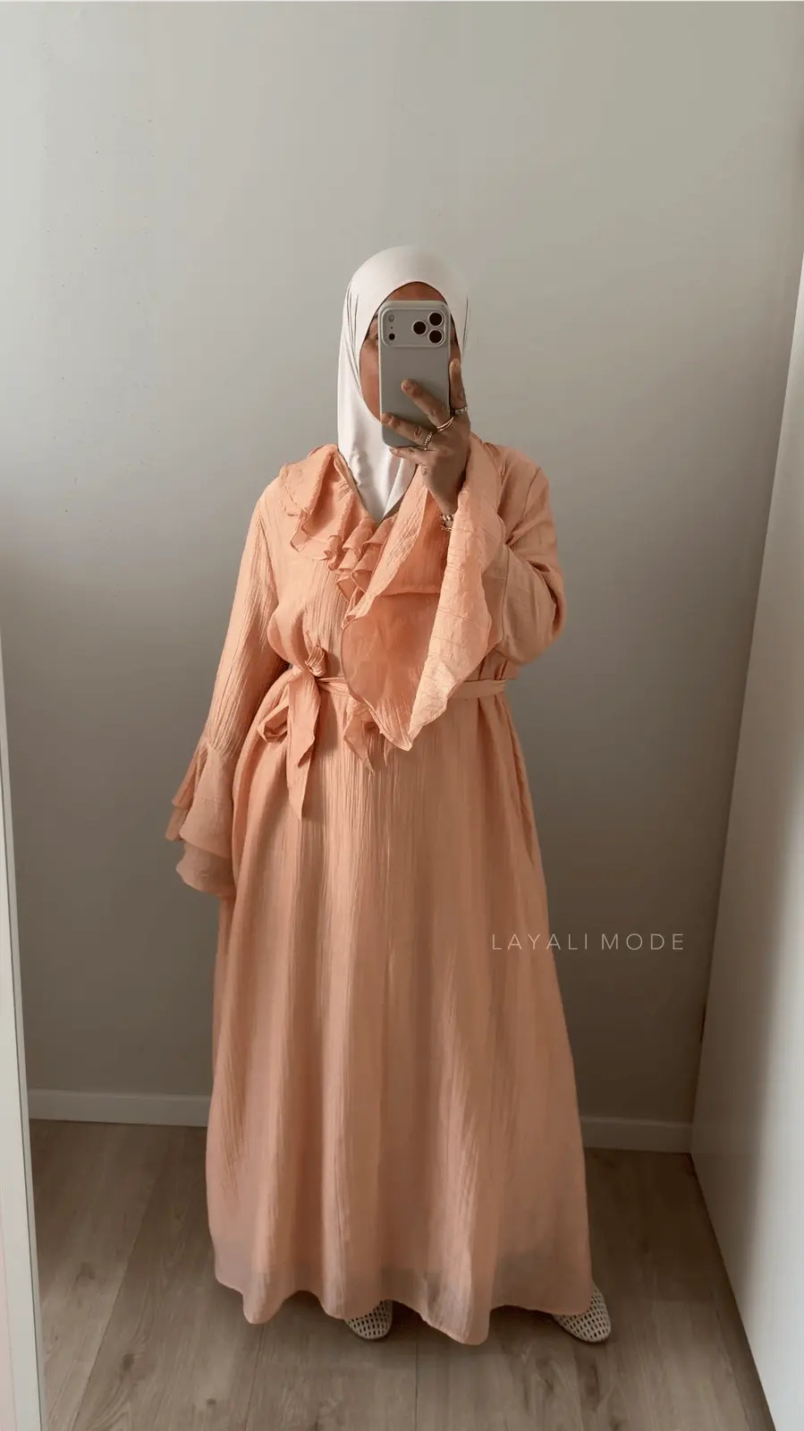 Jurk Adriana Peach