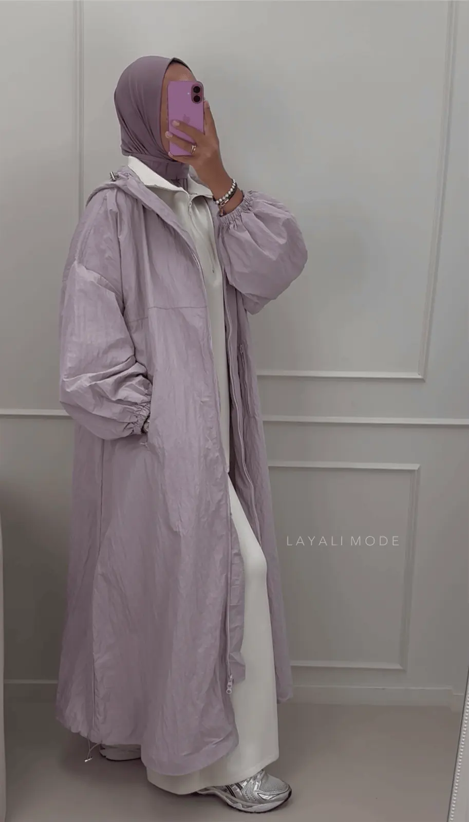Regenjas Lina Lilac