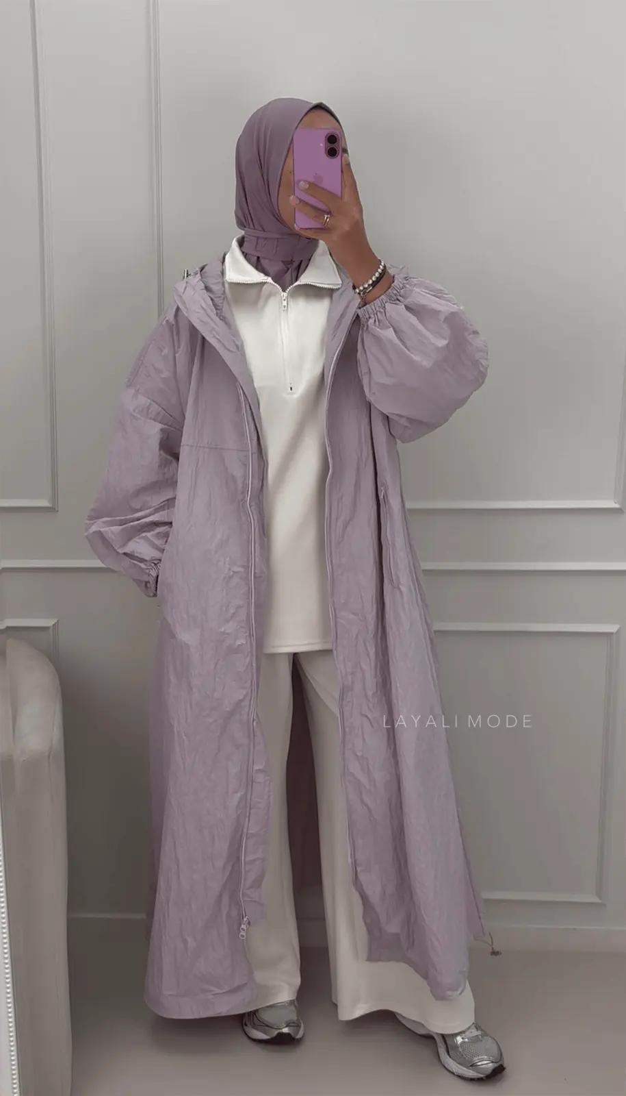 Regenjas Lina Lilac