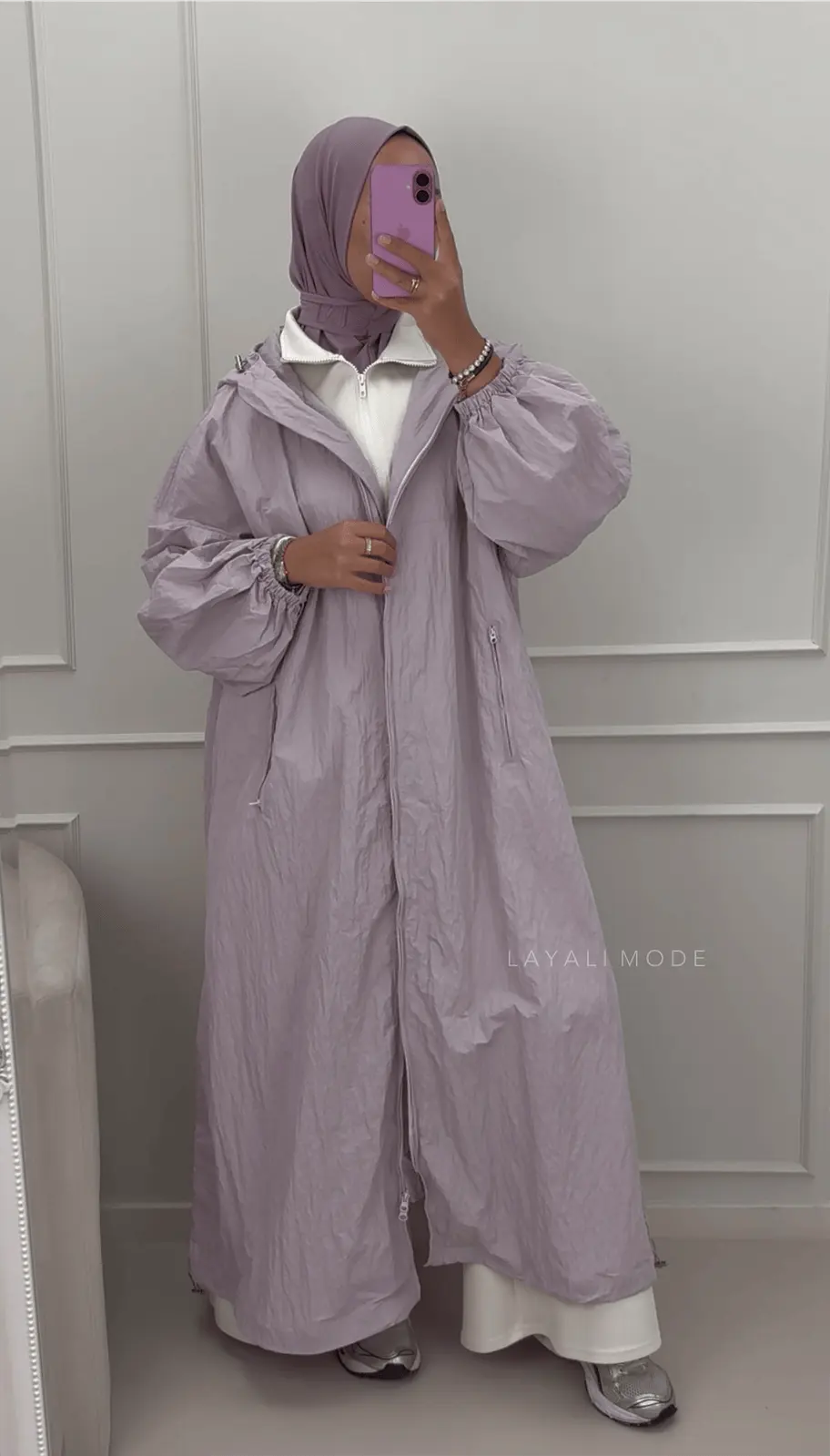 Regenjas Lina Lilac