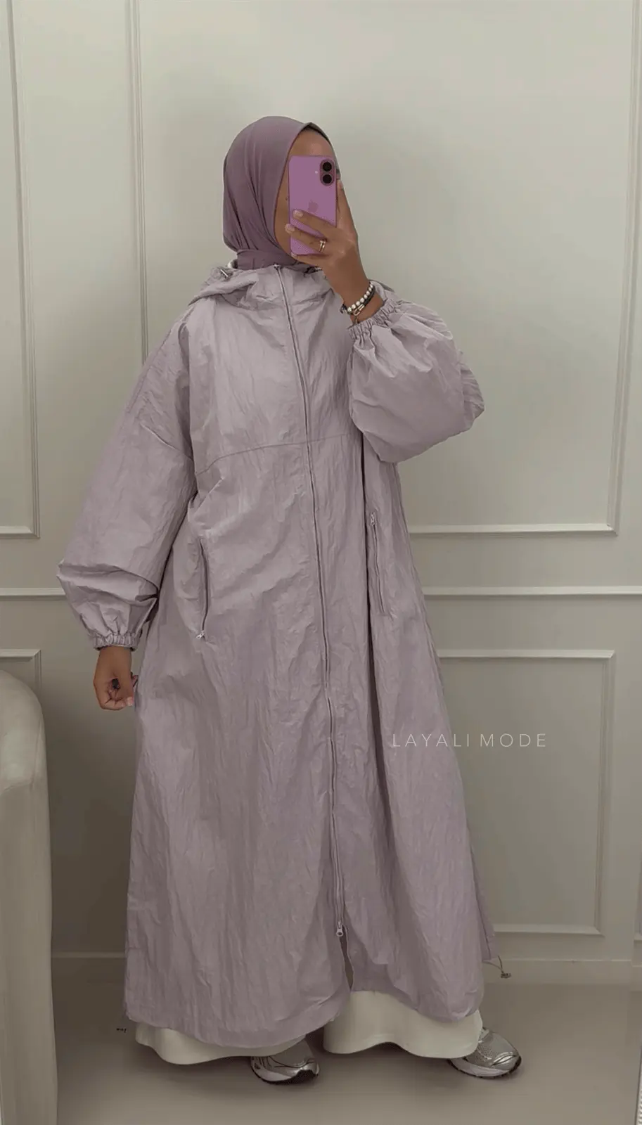 Regenjas Lina Lilac