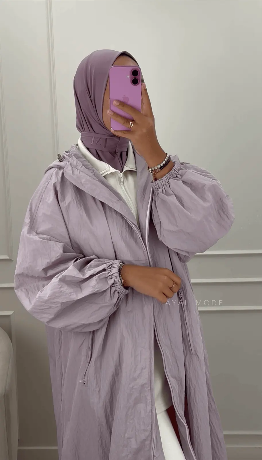 Regenjas Lina Lilac