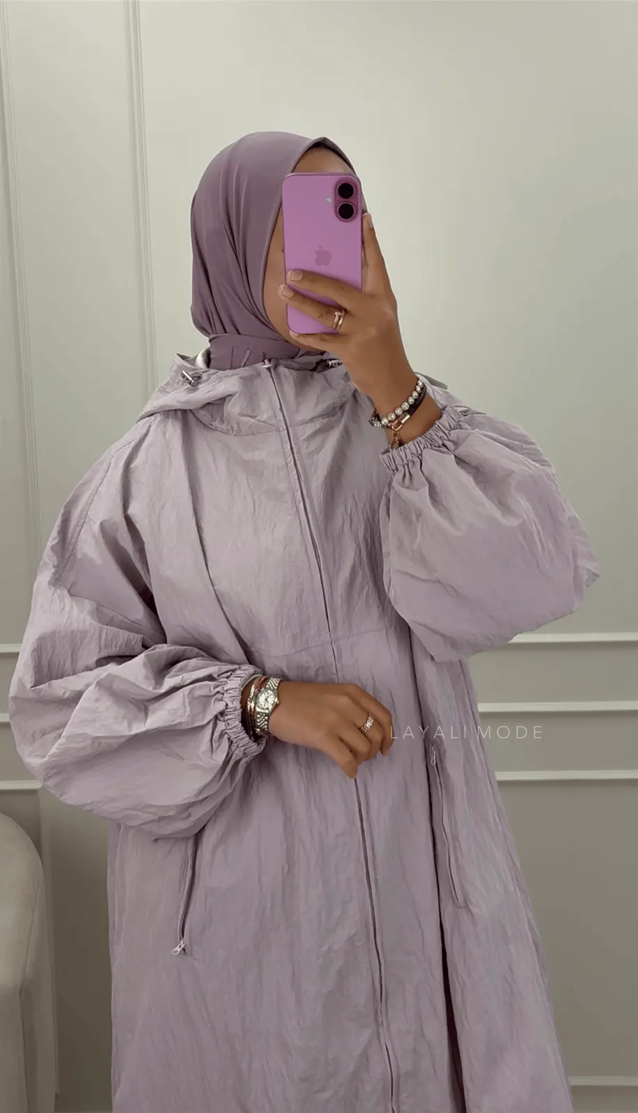 Regenjas Lina Lilac