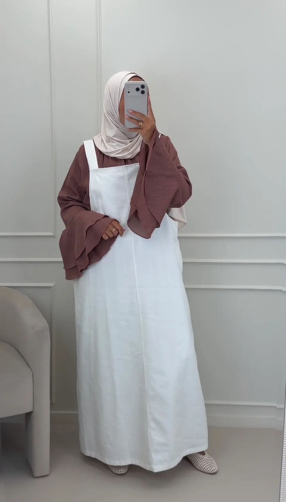 Tuinjurk Alicia Off White