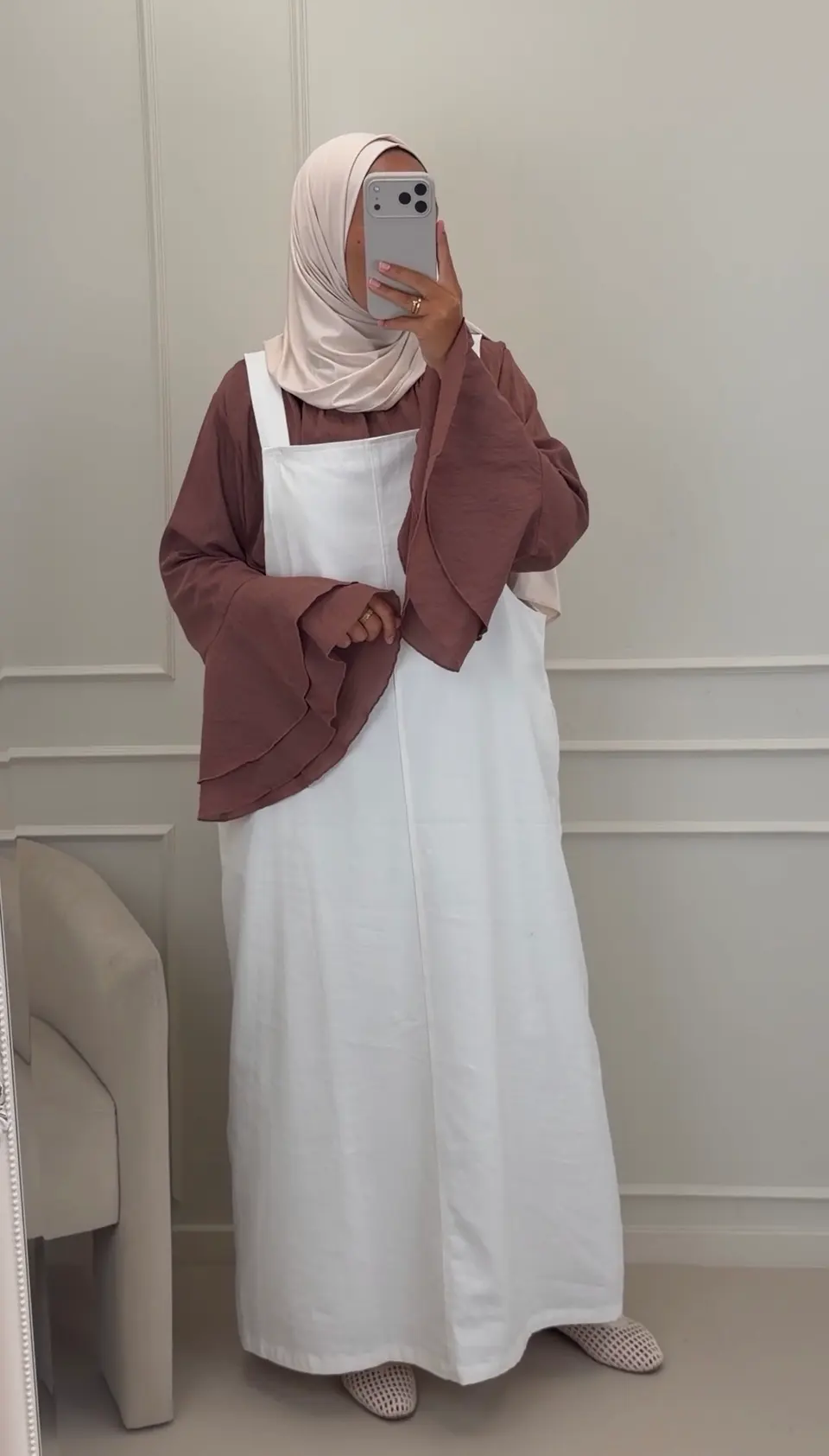Tuinjurk Alicia Off White