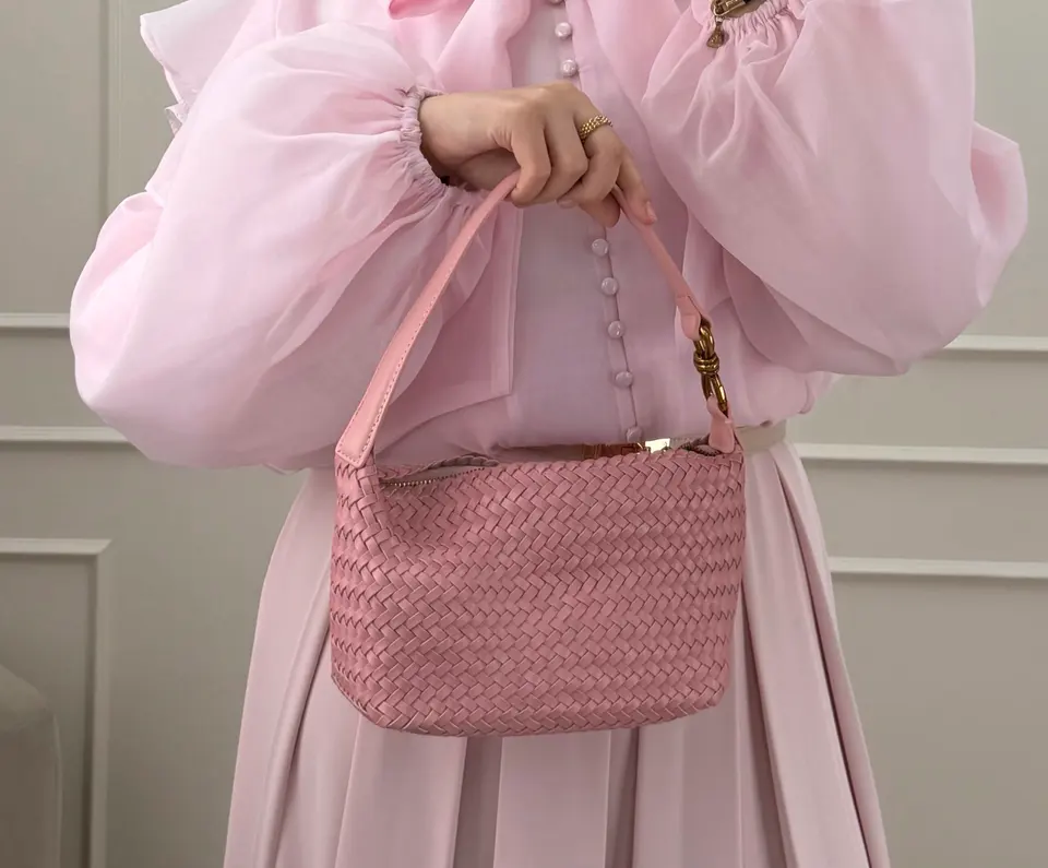 Woven bag Kyra Pink