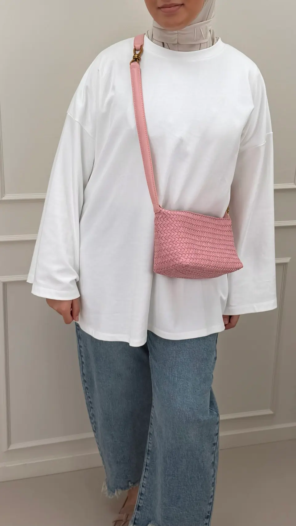 Woven bag Kyra Pink