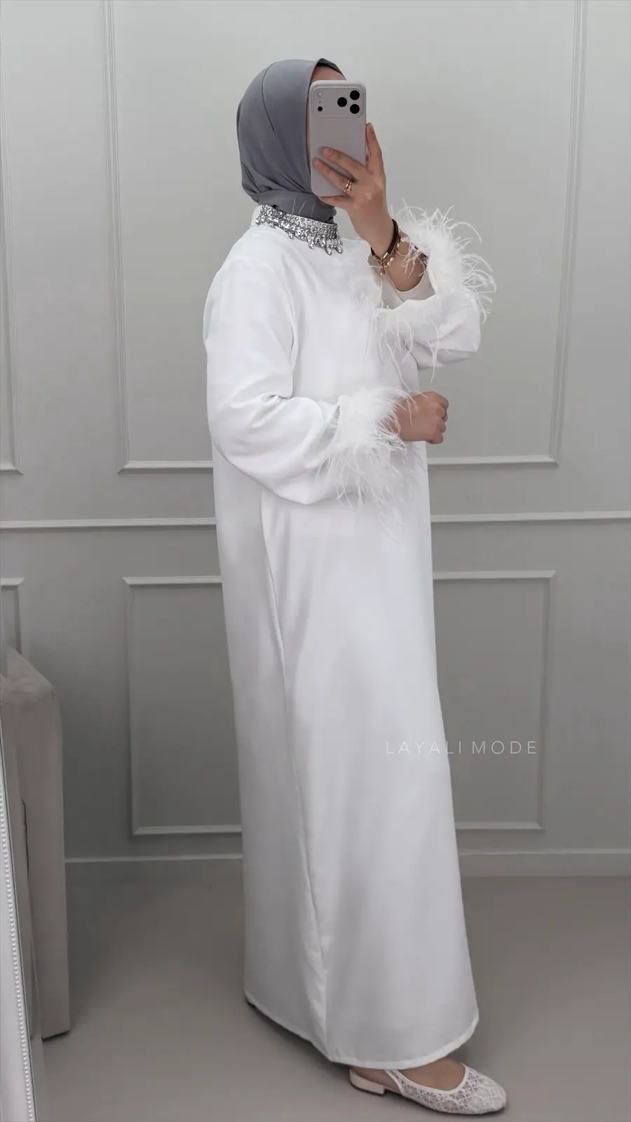 Abaya Kenza Off White