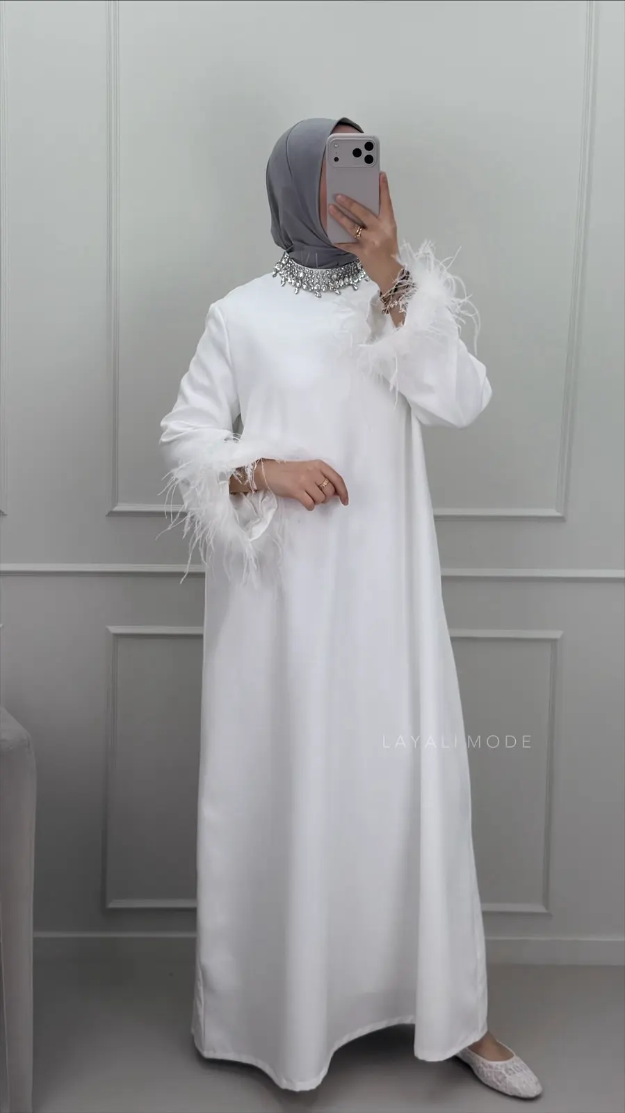 Abaya Kenza Off White